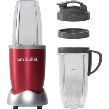 nutribullet NB 907 R galda blenderis, sarkans, 900 ml tilpums, 900W, komplektā ar trauku un vāciņu