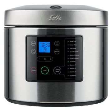 Solis Rice & Potato Cooker 8161 rīsu un kartupeļu vārītājs, 700W, 2.5 l, vairākas programmas