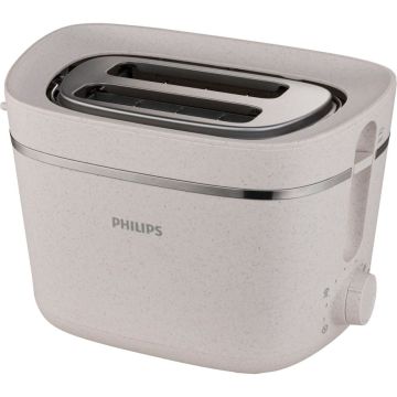 Philips HD 2640/10 tosteris – 830W, 2 spraugas, bioloģiski iegūts sveķu materiāls, 8 grauzdēšanas līmeņi, balts.