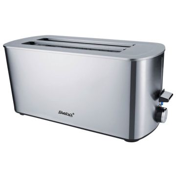 Steba TO 21 inox dubulto garo spraugu tosteris – 1500W, 2 garas spraugas, nerūsējošais tērauds.