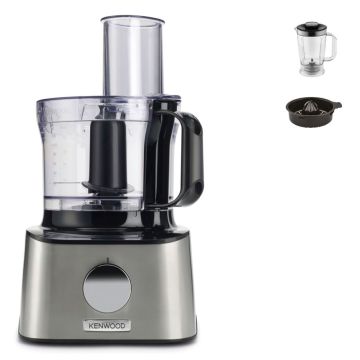 Kenwood FDM301SS MultiPro Compact virtuves kombains, 800W, 2,1 l bļoda, 2 uzgaļi, nerūsējošais tērauds