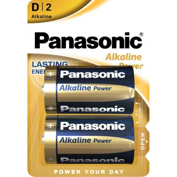 Panasonic Alkaline Power D LR20 baterijas 2 gab.