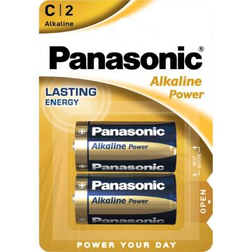 Panasonic Alkaline Power C LR14 baterijas 2 gab.