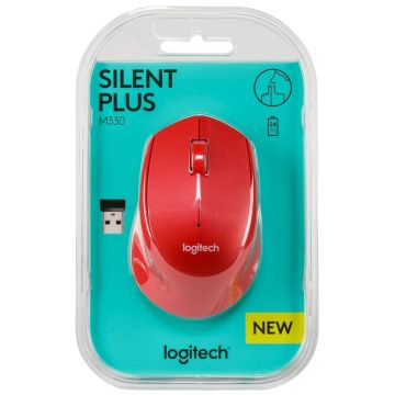 Logitech M330 Silent Plus red
