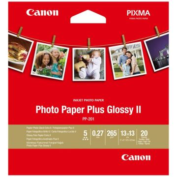 Canon PP-201 13x13cm 20 Sheets Photo Paper Plus Glossy II 265 g