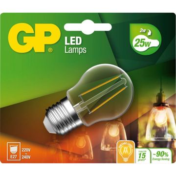 GP Lighting Filament Mini Globe 2W (25W) 250 lm