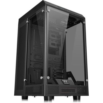 Thermaltake The Tower 900 Datora korpuss, E-ATX/ATX/mATX/ITX, Super Tower, melns