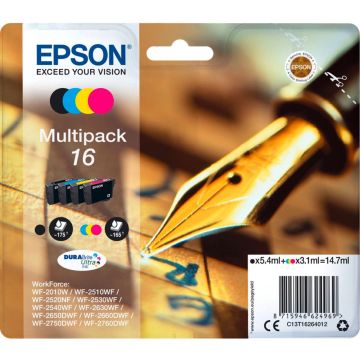 Epson DURABrite Ultra Multipack T162 BK/C/M/Y T1626