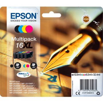 Epson DURABrite Ultra XL Multipack BK/C/M/Y T163 T1636