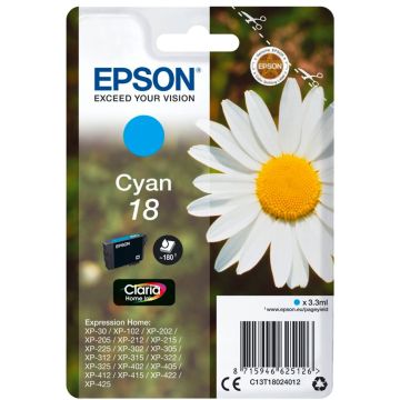 Epson T1802 Claria Home T180 cyan tinte