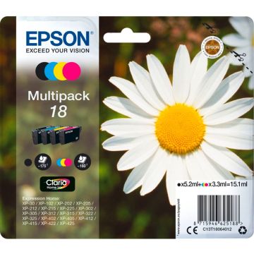 Epson Claria Home Multipack T180 BK/C/M/Y T1806