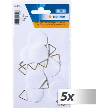 5x1 Herma Picture Hangers 30mm water-soluble rubberised 5752