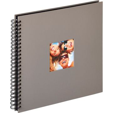 Walther Fun Spirālveida albums 26x25 cm, 40 melnas lapas, pelēks  SA108X