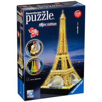 Ravensburger 3D Puzzle Eifeļa tornis Nakts izlaidums