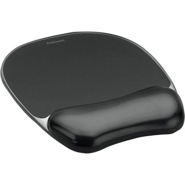 Fellowes Crystal Gel Mouse Gel Wrist Support black