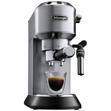 DeLonghi EC 685 M Dedica Style espresso automāts, 15 bar, manuāla vadība, metālisks