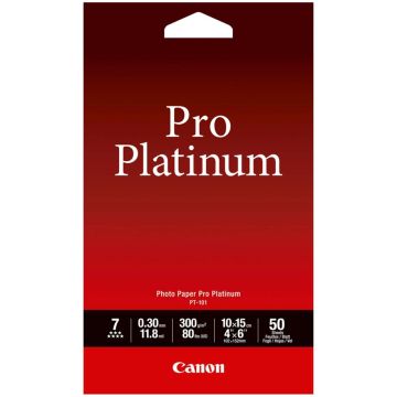 Canon PT-101 10x15cm, 50 Sheets Photo Paper Pro Platinum 300 g