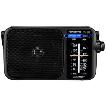 Panasonic RF-2400DEG-K Radio, FM/AM, baterijas/AC, melns