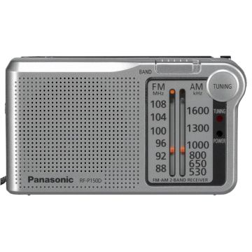 Panasonic RF-P150DEG-S Radio, FM/AM, baterijas/AC, sudraba