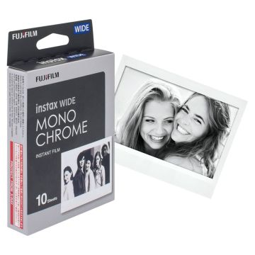 Fujifilm Instax Film wide monochrome melnbaltā Momentfoto Filma