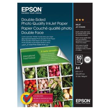 Epson Abpusējais Photo Quality Inkjet papīrs A4, 50 loksnes 140 g