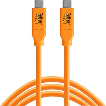 Tether Tools USB-C uz USB-C 4,60m oranžs