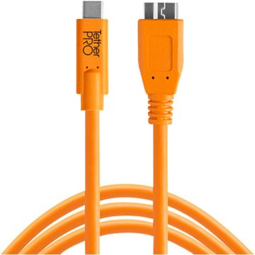 Tether Tools USB-C uz 3.0 Micro- B 4,60m oranžs