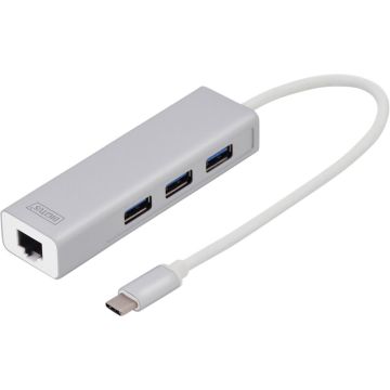 Digitus USB Type C 3.0 Hub ar Gigabit Ethernet