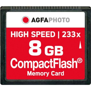 AgfaPhoto Compact Flash 8GB Ātrdarbīga 233x MLC Atmiņas Karte