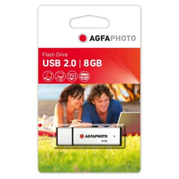 AgfaPhoto USB 2.0 Zibatmiņa Sudraba 8GB