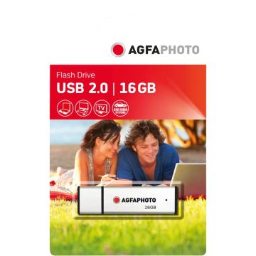 AgfaPhoto USB 2.0 Zibatmiņa Sudraba 16GB