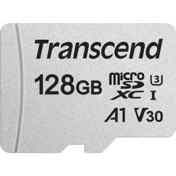 Transcend microSDXC 300S 128GB Class 10 UHS-I U3 V30 A1 atmiņas karte