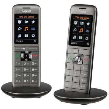 Gigaset CL660 HX Duo DECT papildklausuļu komplekts, antracīta