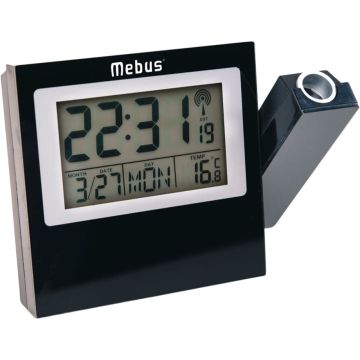 Mebus 42424 Projection Alarm Clock radio vadāms modinātājs