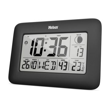 Mebus 46732 Wall clock radio vadāms pulkstenis radio vadāms pulkstenis