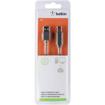 Belkin USB 2.0 Premium Printer Cable, USB-A/USB-B, 3m, black kabelis