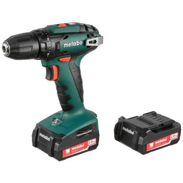 Metabo BS 14,4V Cordless Drill Driver incl. 2x battery, case bezvadu urbis