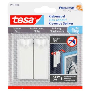 Tesa līmes nagla 1,0 kg tapetēm un apmetumam 2 gab.