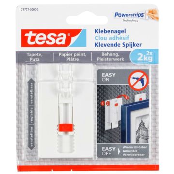 Tesa regulējama līmes nagla tapetēm un apmetumam 2kg 2 gab.