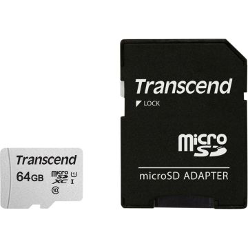 Transcend microSDXC 300S-A 64GB Class 10 UHS-I U1