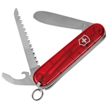 Victorinox MY FIRST VICTORINOX sarkans caurspīdīgs