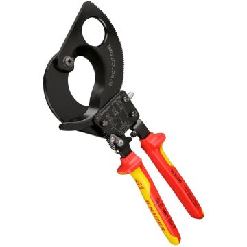 Knipex kabelis Cutter 280mm ratchet action