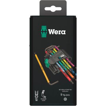 Wera 967/9 TX BO SB L-key komplekts, Blacklaser