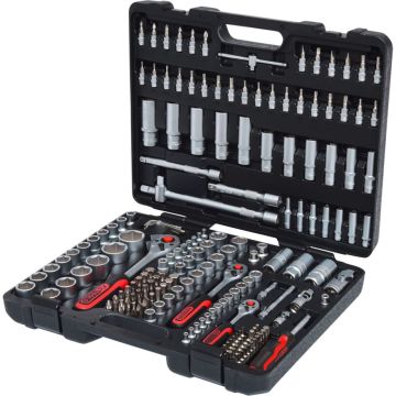 KS Tools 1/4 +3/8 +1/2 Uzgriežņu Atslēgu Komplekts 179 vienības