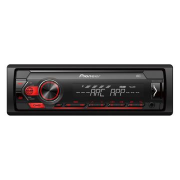 Pioneer MVH-S220DAB Auto Radio ar 4 x 50W DAB+ un USB Atskaņošanu