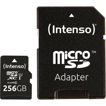 Intenso microSDXC Cards 256GB Class 10 UHS-I Premium