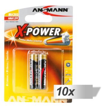 10x2 Ansmann Alkaline Micro AAA LR 03 X-Power