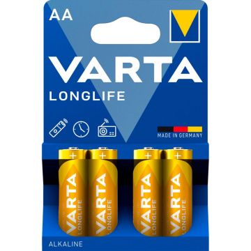 Varta Longlife AA LR6 baterijas 4 gab.