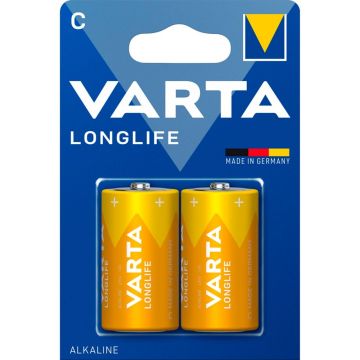 Varta Longlife C LR14 1,5V baterijas 2 gab.