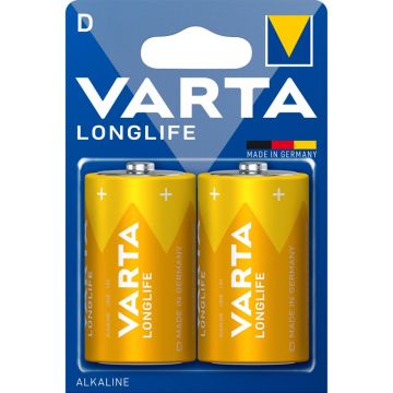 Varta Longlife D LR20 1,5V baterijas 2 gab.